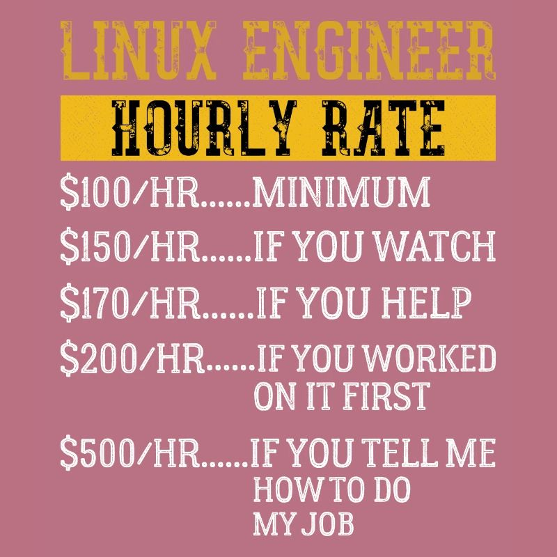 Linux Engineer Hourly Rate Mechanic Labor rate