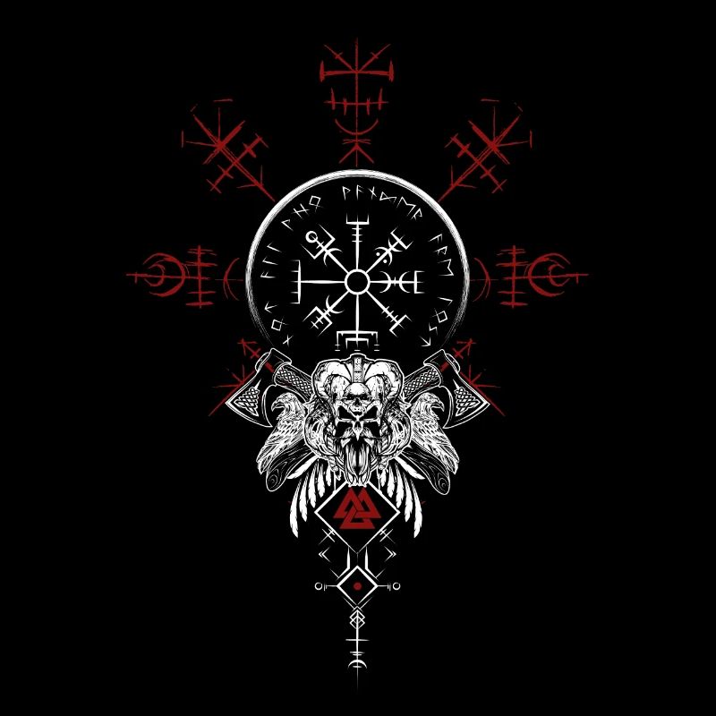 Celtic Vikinger Vegvisir compas Vikings