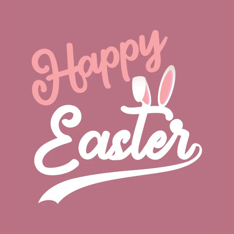 Happy Easter - Easter Bunny Rabbit Ears