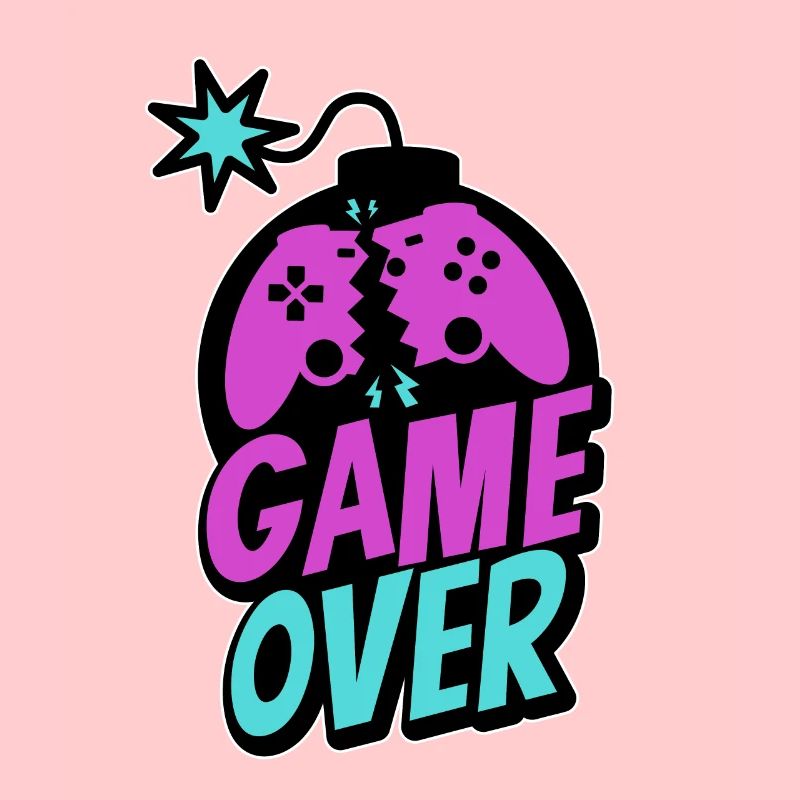 Game Over Controller Konsole Zocker Pro Gaming