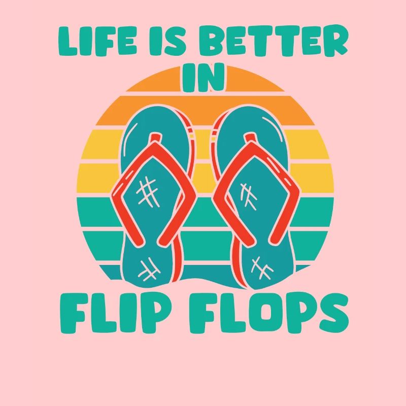 Tourist Flip Flops Urlaubsbekleidung