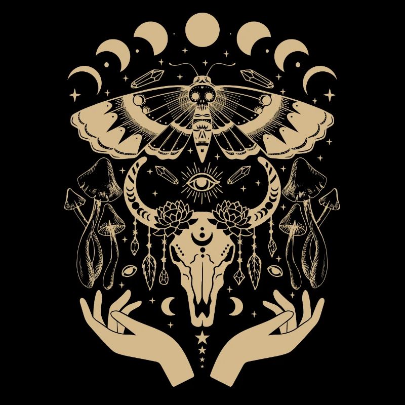 Boho Mushrooms Cottage Core Esthétique Goblincore