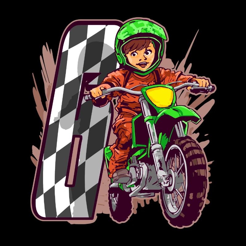 Ich Bin 6 Motocross Kid - Kindergeburtstag