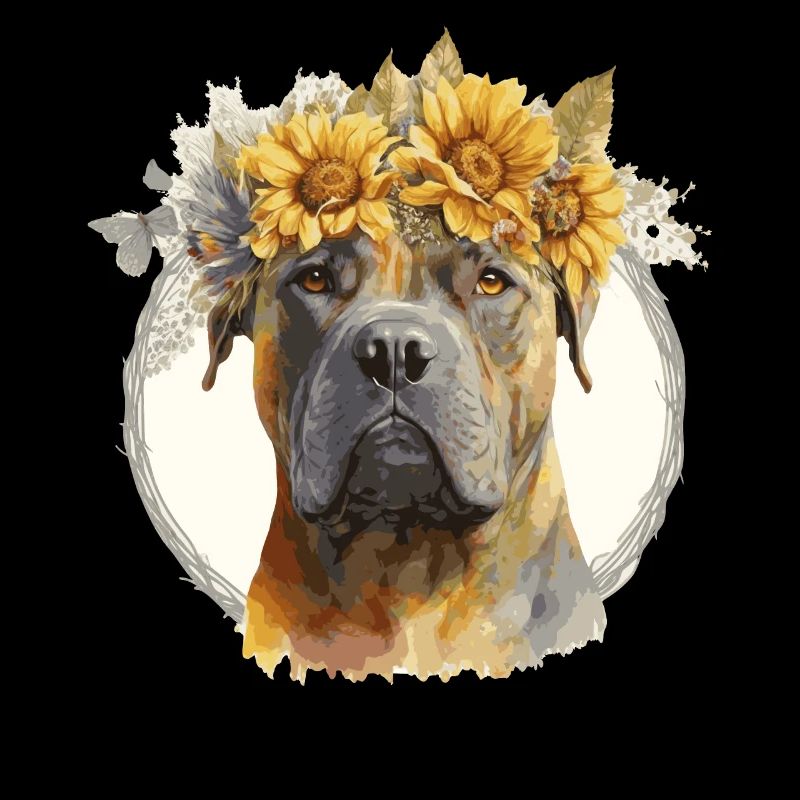 Mignon Cane Corso Tournesol Chien Race Pet Chiot