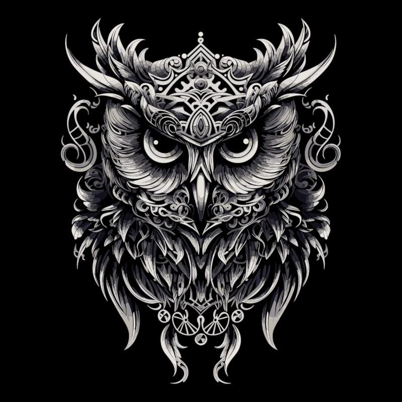 Süße Eule mit großen Augen