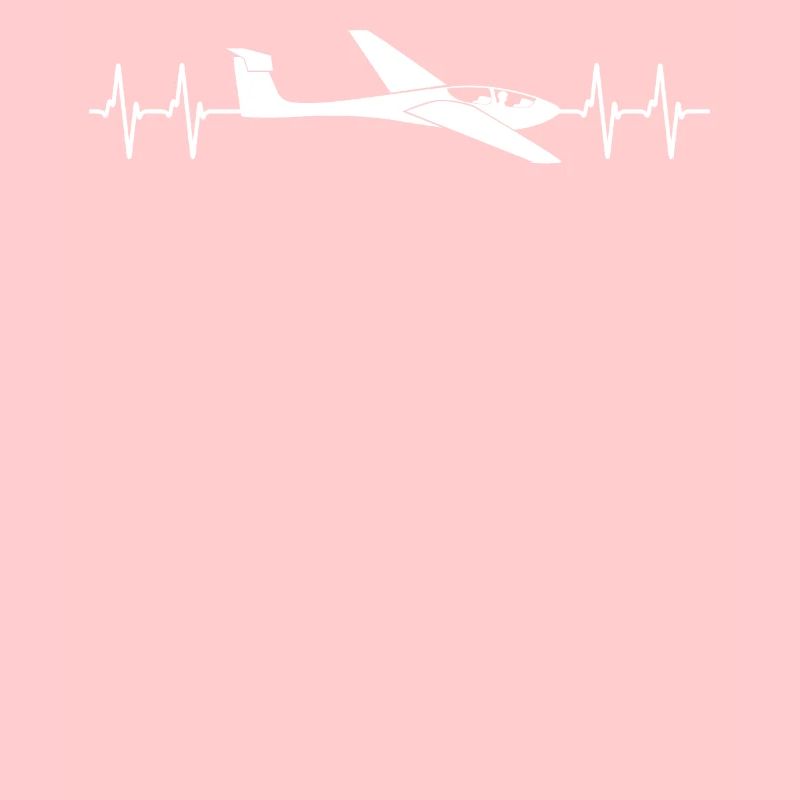 Glider Pilot Heartbeat Line Gift