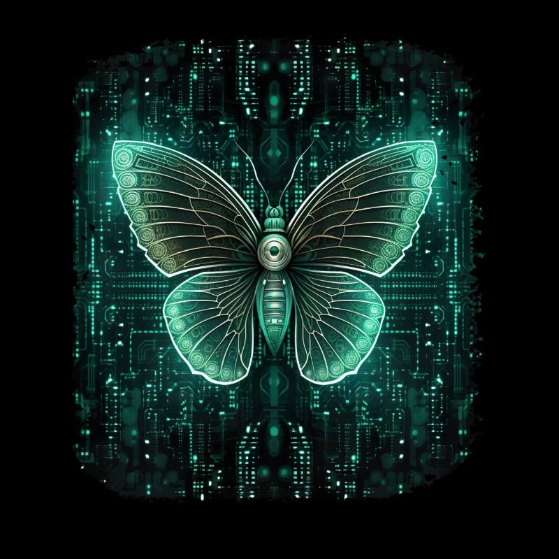 Programmierung PC Programm Code Schmetterling