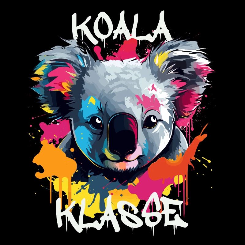 Graffiti Koalaklasse Grundschule Klassentier
