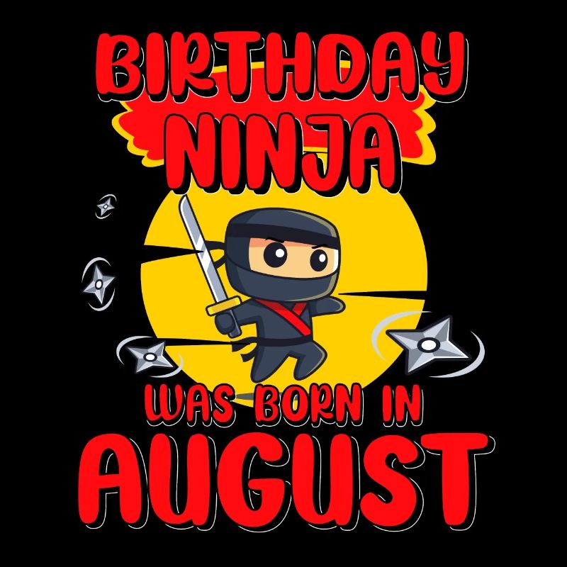 Birthday Ninja August Bday Party Gift For Bday Boy