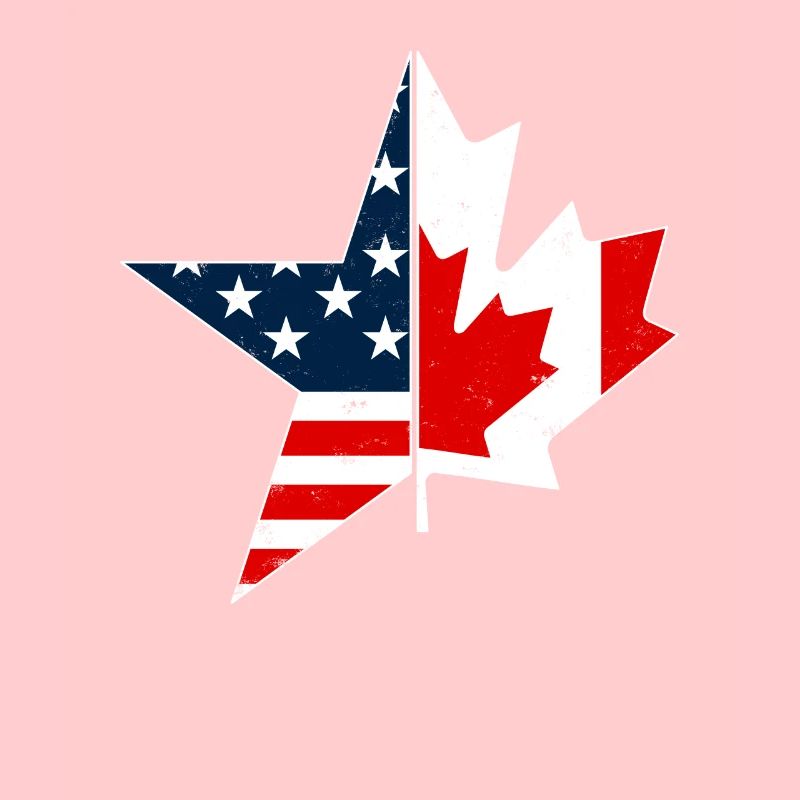 US EH Leaf USEH Canadien Américain Canada Drapeau des États-Unis