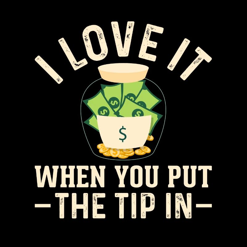 Trinkgeld Trinkgeldglas Tip Kellner Service