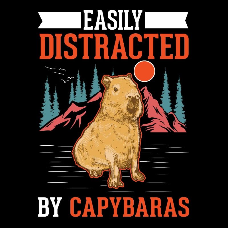 Facilement distrait par les capybaras