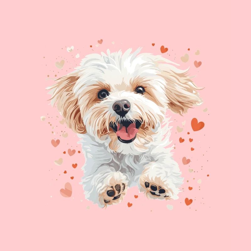 Maltipoo Dog Breed Pet Cute Funny Graphic