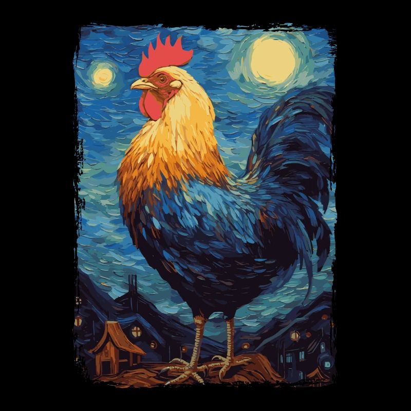 Chicken Starry Night