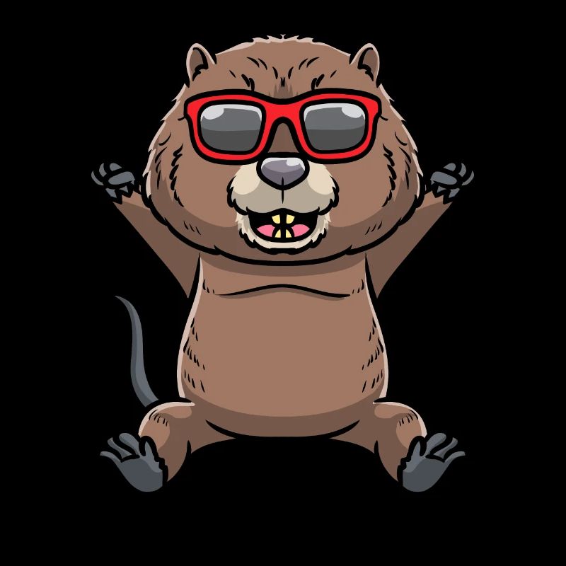 Dancing muskrat rodent