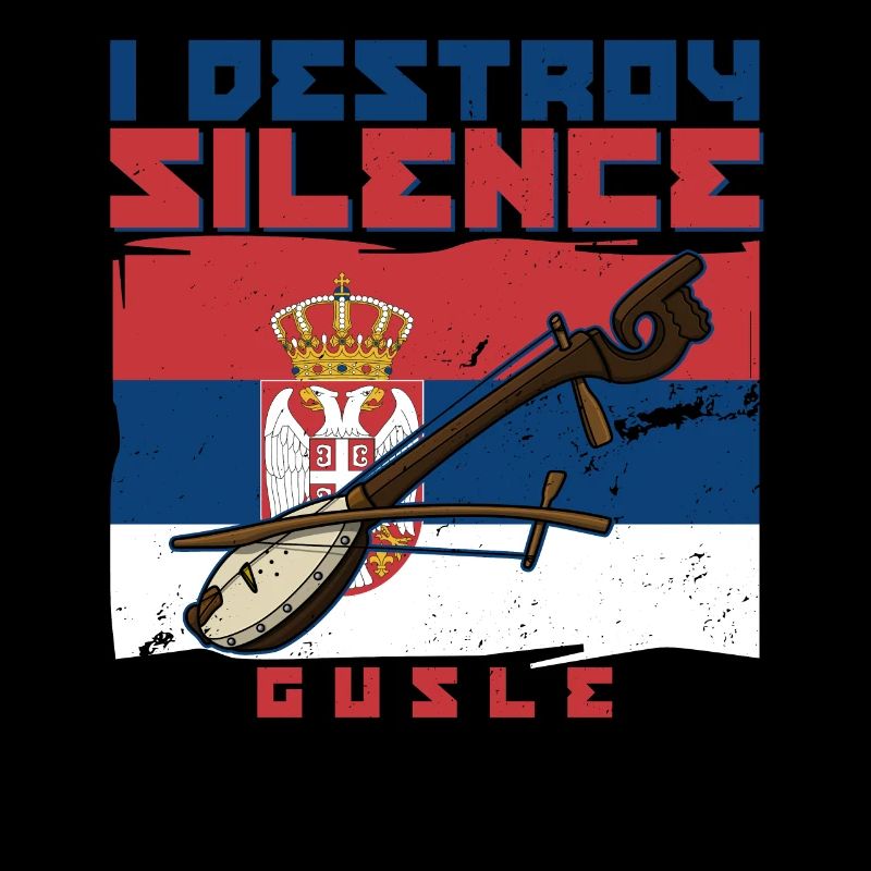 Je détruis le silence jaillit du drapeau des Balkans de la Serbie