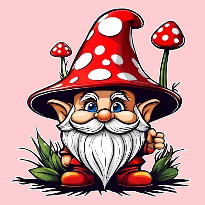 Cute Toadstool Leprechaun