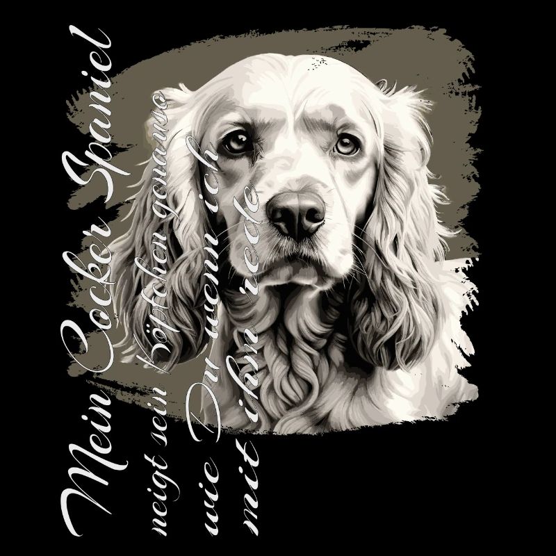 Englischer Cocker Spaniel lustiger Spruch