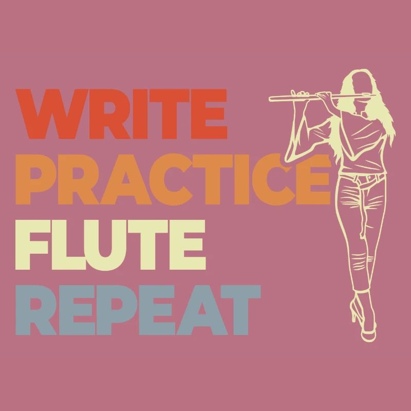 Write Practice Flute Repeat