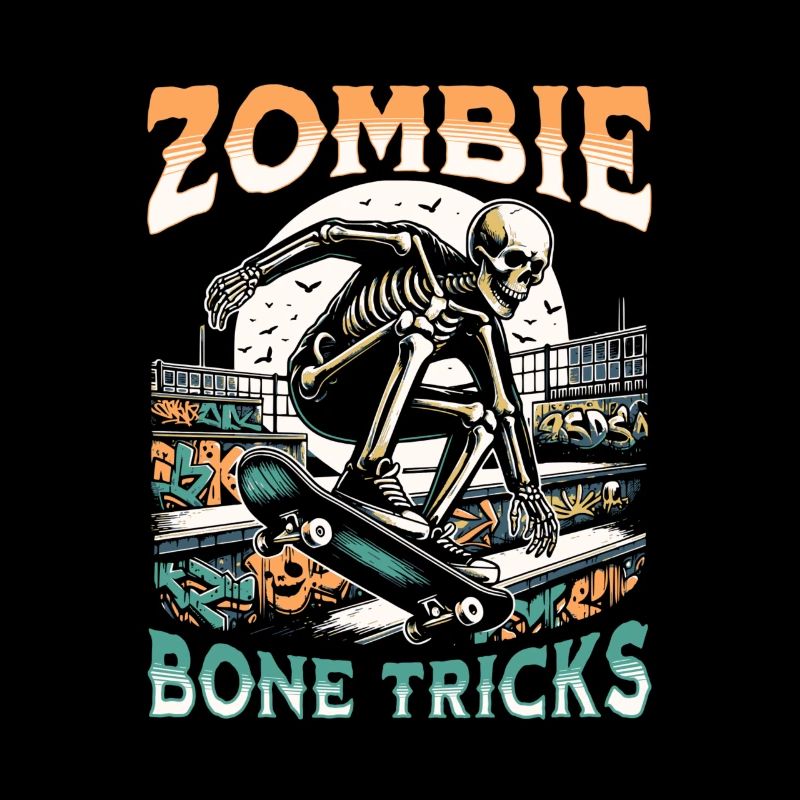 Phantom Bone Tricks on skates halloween