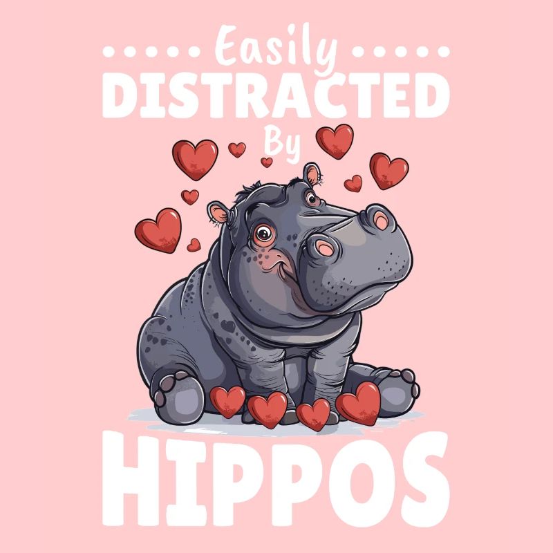 Hippo Hippopotamus Animal Easily Distracted By