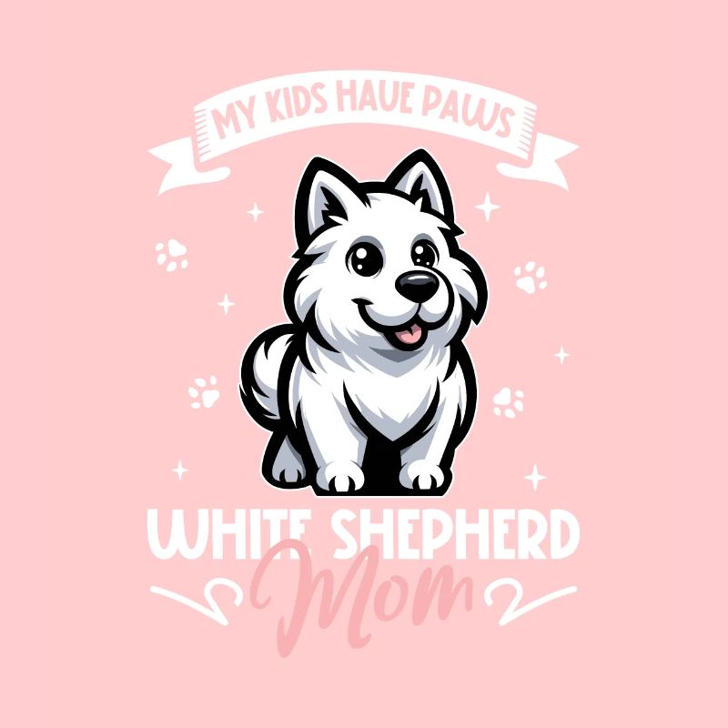 Weißer Schäferhund Mama