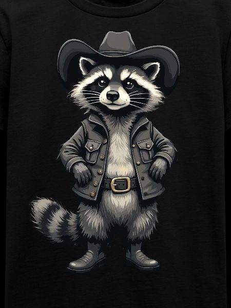 Raccoon, Cowboy, Western, Country