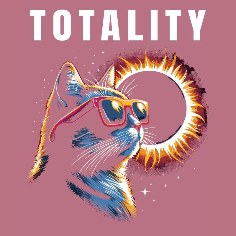 Total Solar Eclipse Totality Cat