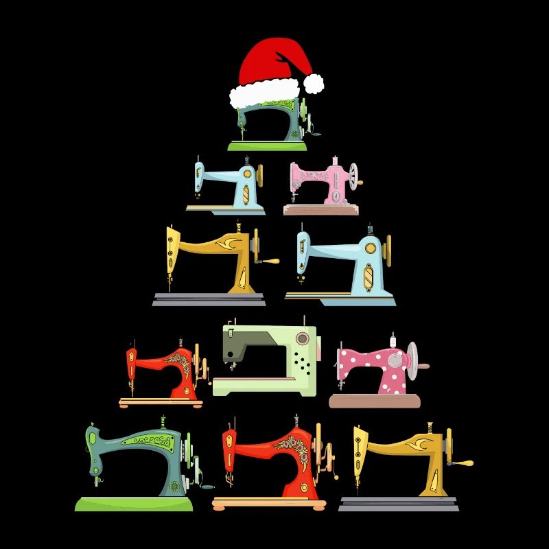 Christmas Tree from Sewing Machines Christmas