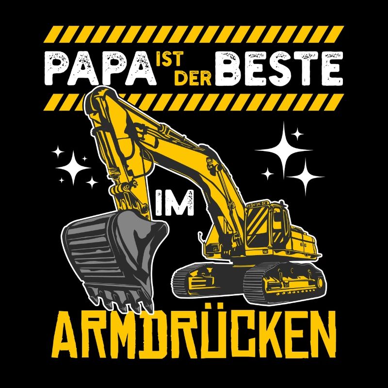 Papa Ist Der Beste Im Armdrücken Bagger Vatertag