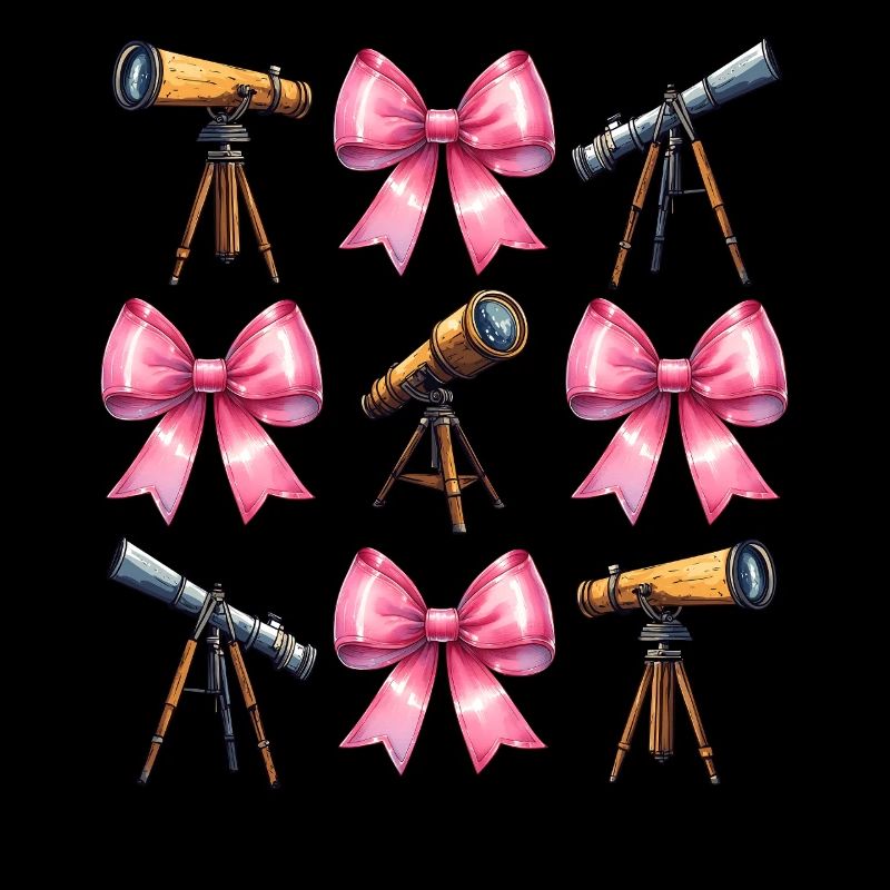 Coquette Bow Télescope Astronomie Système Solaire