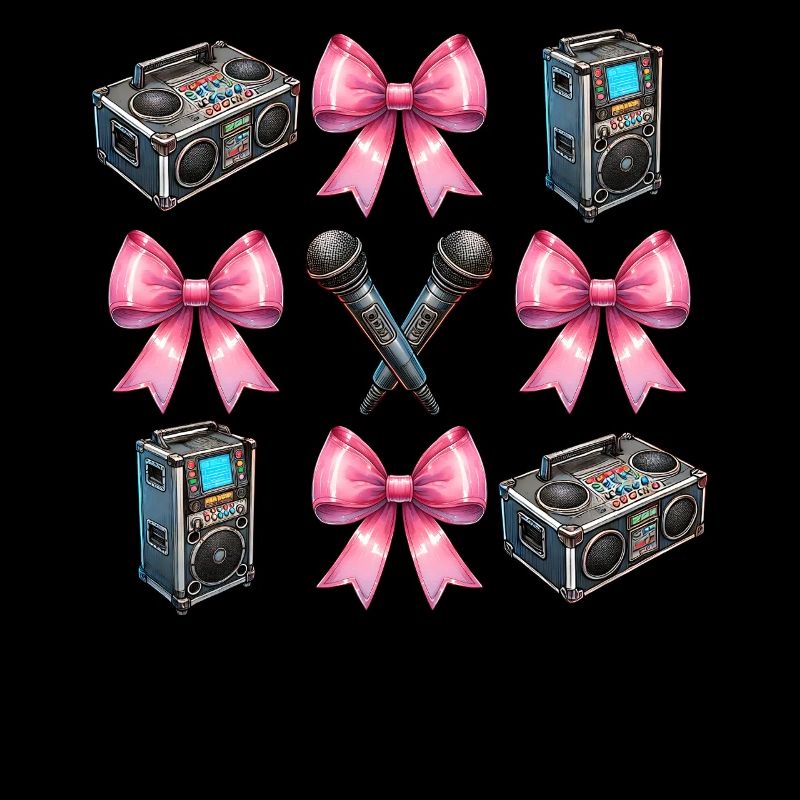 Coquette Bow Karaoke Singer Mic Speaker