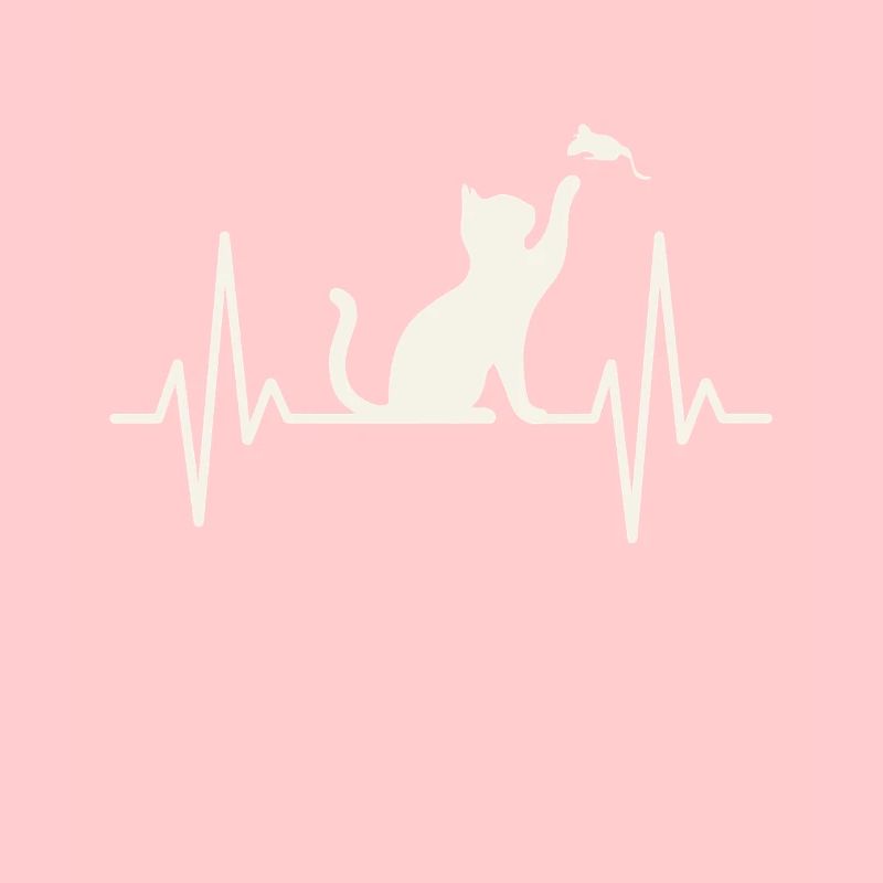 Chat Battement de cœur Silhouette