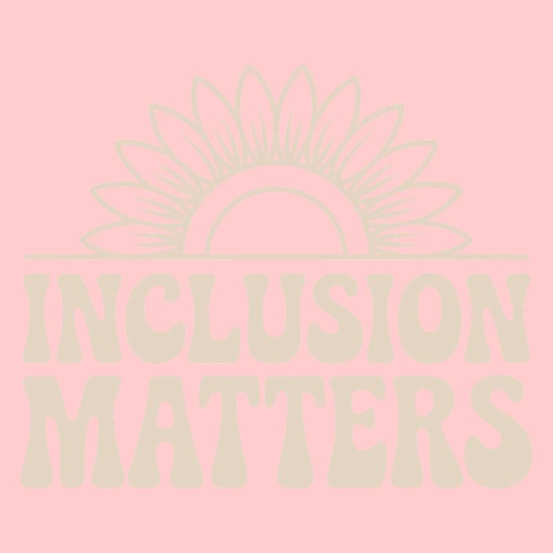 Inclusion counts Sun design with flower