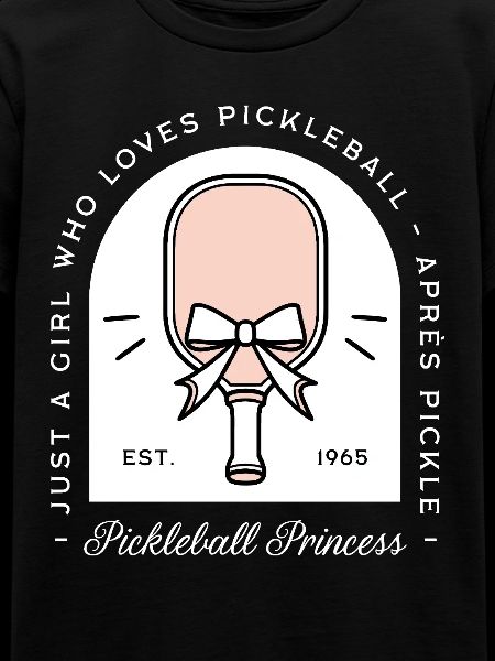 Pickleball-Prinzessin-Mädchen