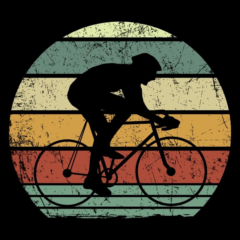 Cycliste de course rétro