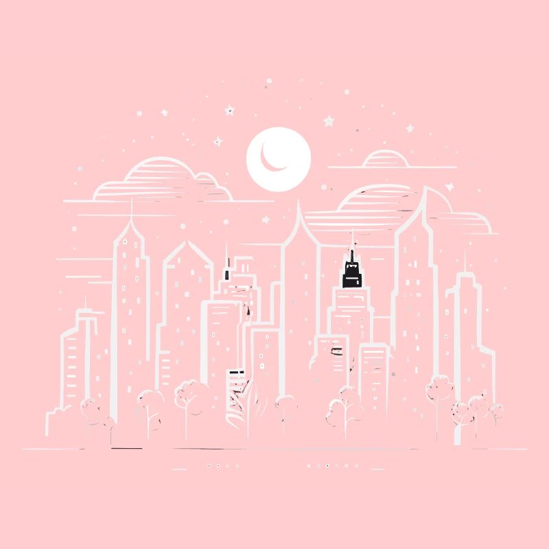 Paysage urbain nocturne