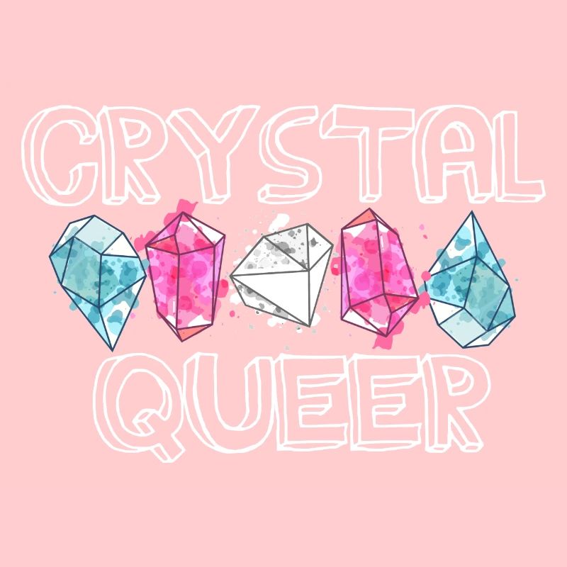 Crystal Queer Trans Pride Regenbogen Kristalle