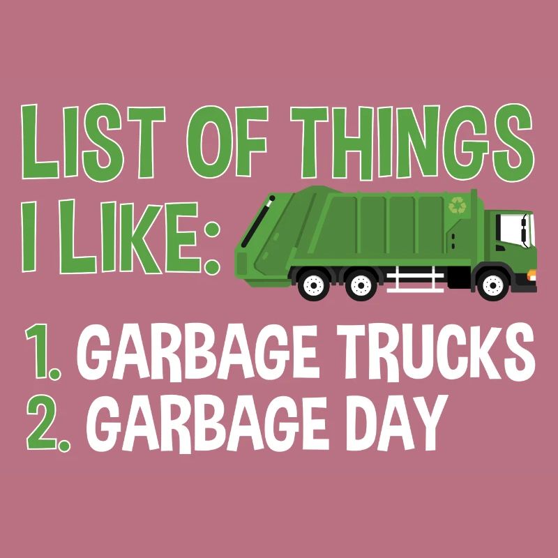 Garbage trucks, garbage day, garbage collection
