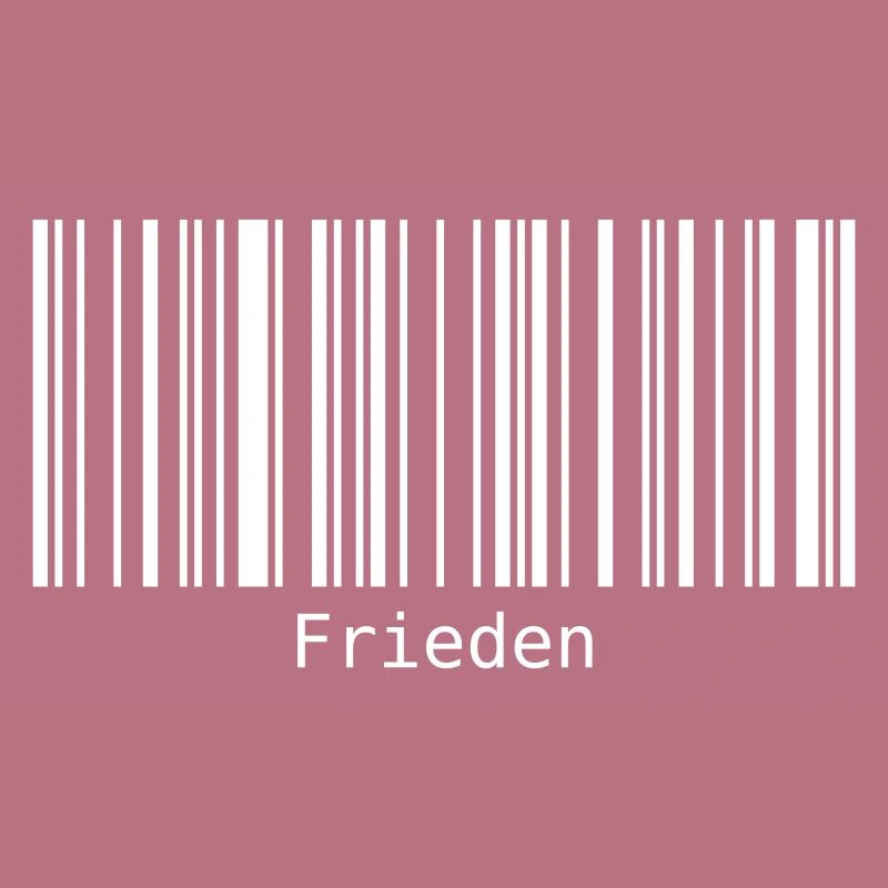 Frieden Barcode Friedenszeichen Strichcode Symbol