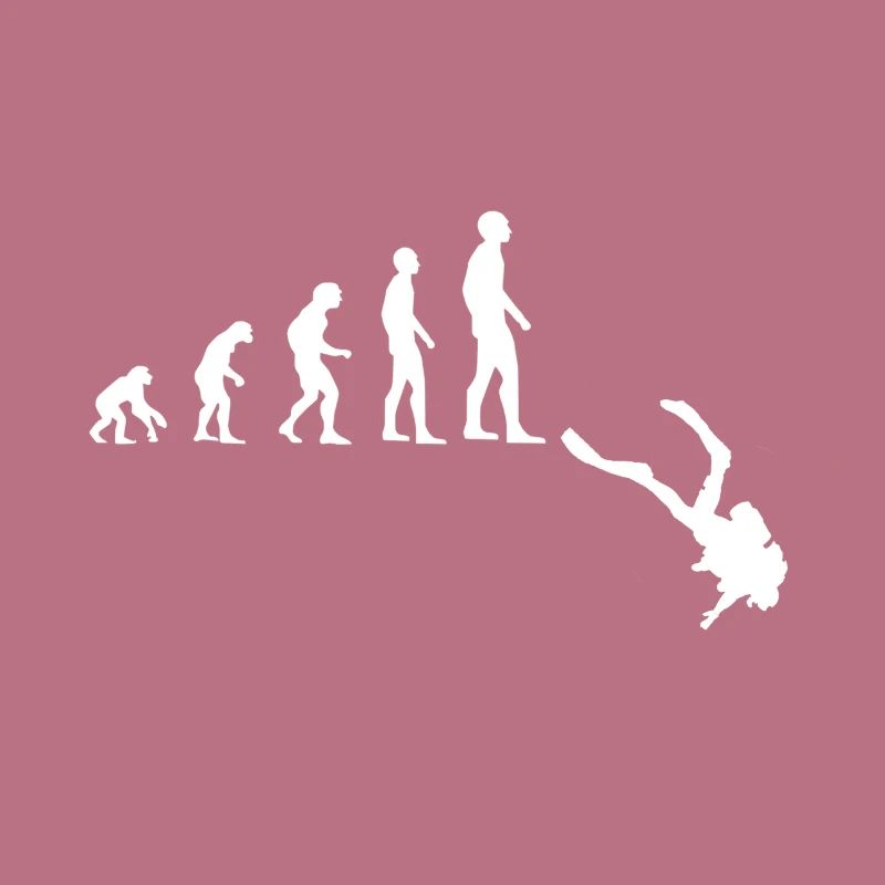 Tauchen Taucher Evolution Geschenkidee