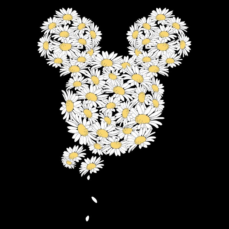 Mickey & Minnie Kopf Aus Gänseblümchen