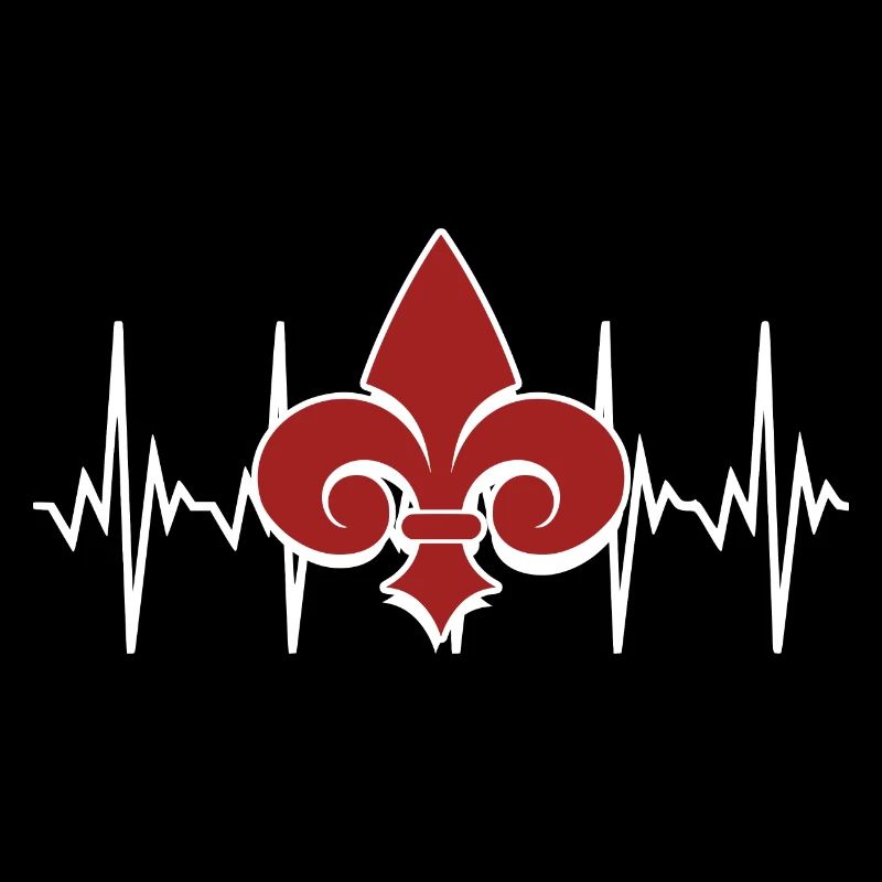 Fleur de Lis Lys Heartbeat