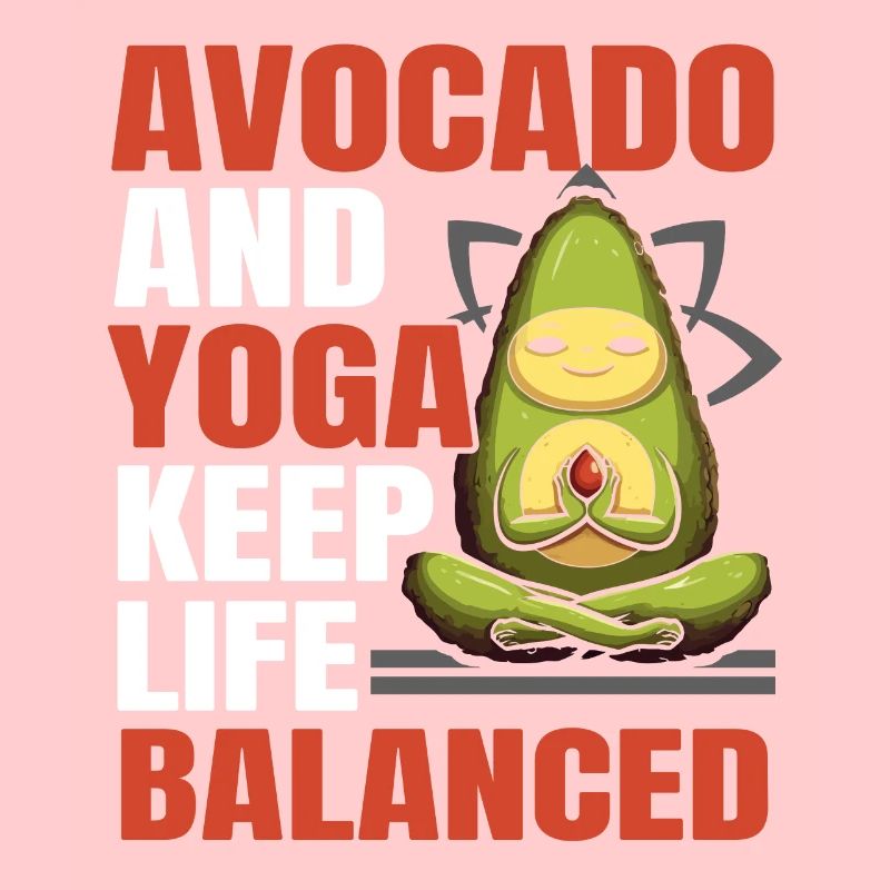 Avocat Yoga Master Avocat Fruit Médité Guac
