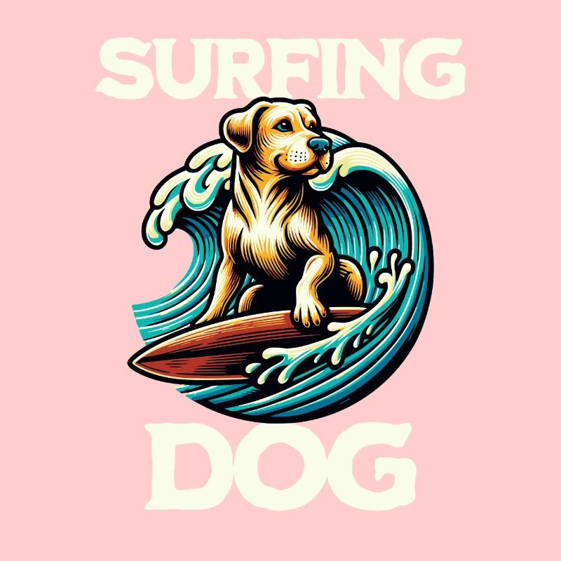 Chien de surf