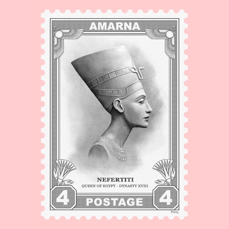 Nefertiti Stamp