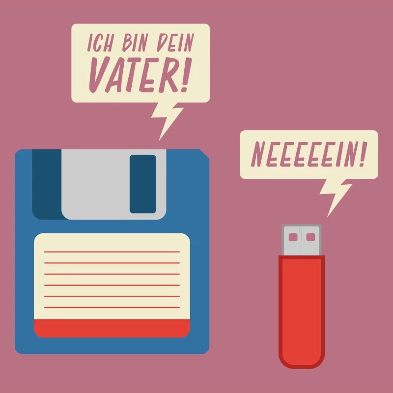 Ich Bin Dein Vater Diskette USB Stick Informatik