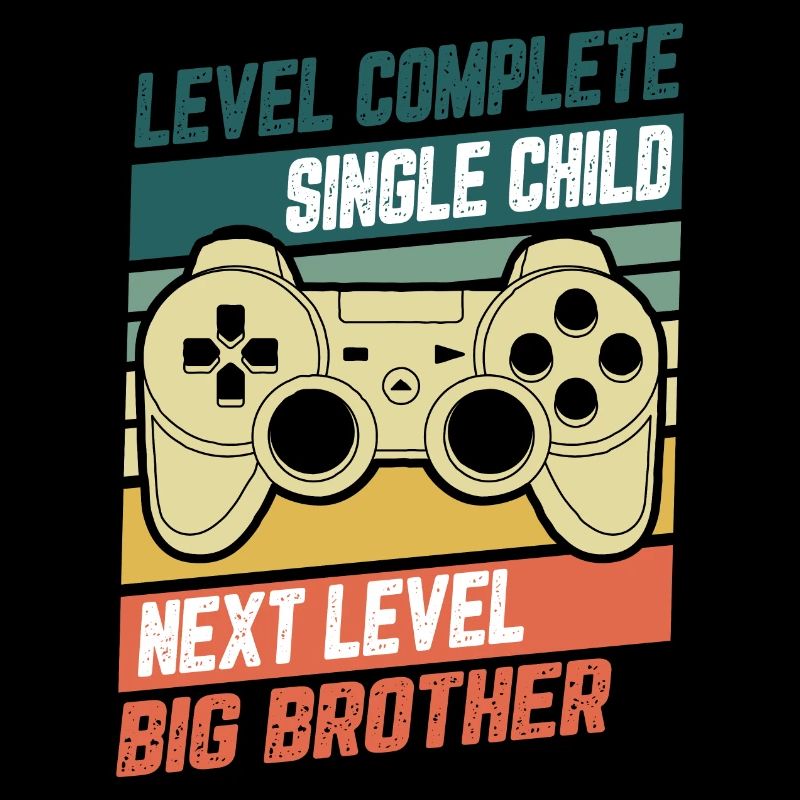 Level Complete Einzelkind Bruder Geburt Geschenk