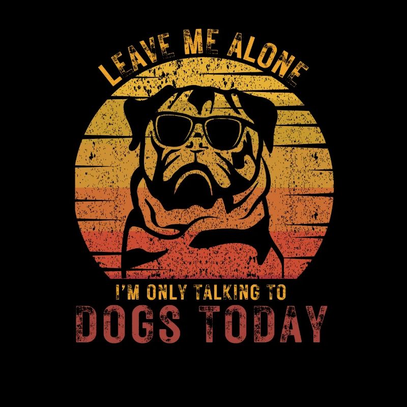 Cooler Mops mit Sonnenbrille - Leave me alone