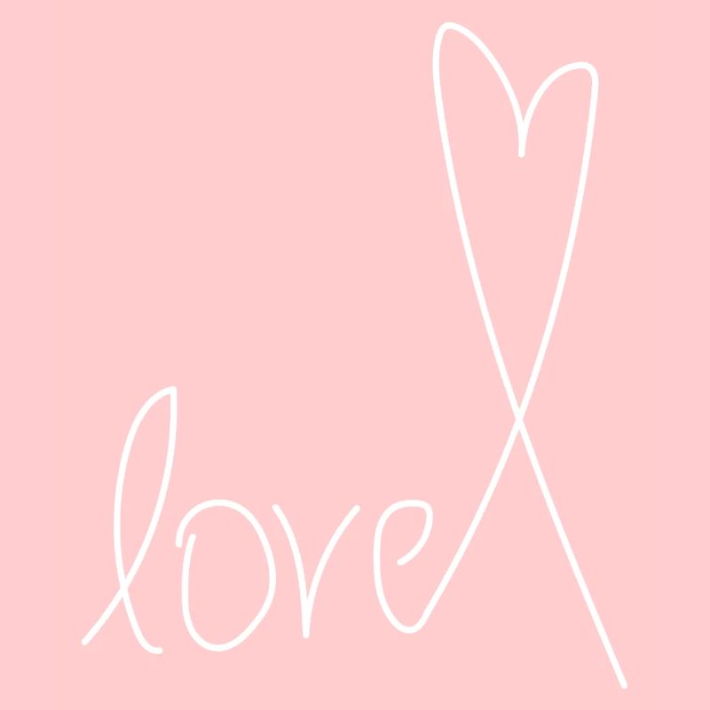 "love" heart gift idea white